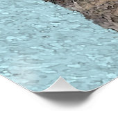 Poster Tabby Gris Peinture Chat - Cute Original Art Chat (Coin)