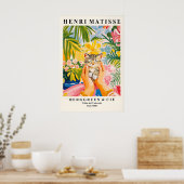 Poster Tabby Kitten Art Print Matisse Style Cat Lover (Cuisine)