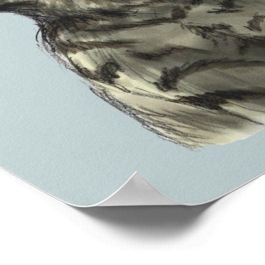 Poster Tabby Kitten Obtenir Un Pit Bull Baiser (Coin)