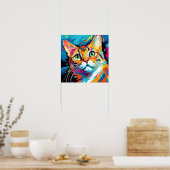Poster Tabby Pop Art Ginger (Cuisine)