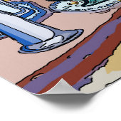 Poster Table à thé et fleurs (Coin)