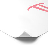 Poster Table cadeau Fête des mariées (Coin)