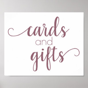 Poster Table cadeau simple   Mauve Pink N'Importe Quelle 