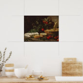 Poster Table d'alimentation agricole - peinture de la vie (Cuisine)