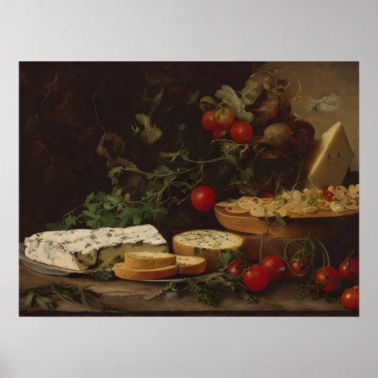 Poster Table d'alimentation agricole - peinture de la vie (Devant)