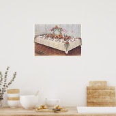 Poster Table de banquet de mariage vintage (Cuisine)