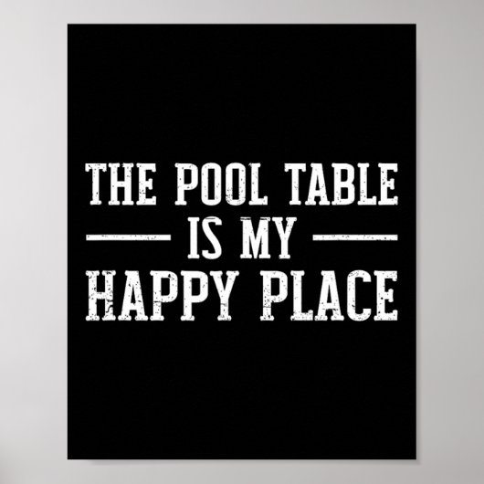 Poster Table de billard - Lecteur de billard (Devant)