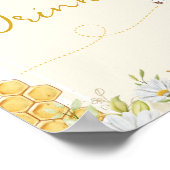 Poster Table de boissons Abeille Fête Bébé Mariage Shower (Coin)