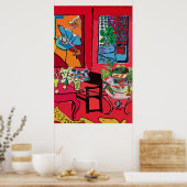 Poster Table de bol de poisson (Cuisine)