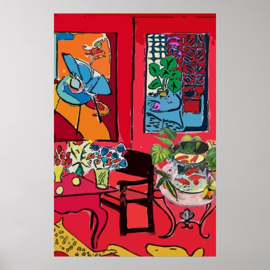 Poster Table de bol de poisson (Devant)