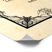 Poster Table de cadre gothique Mariage Plan de siège Hall (Coin)