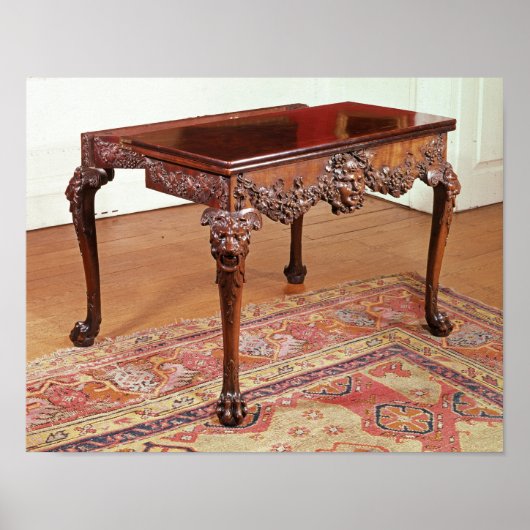 Poster Table de cartes, c.1740 (Devant)