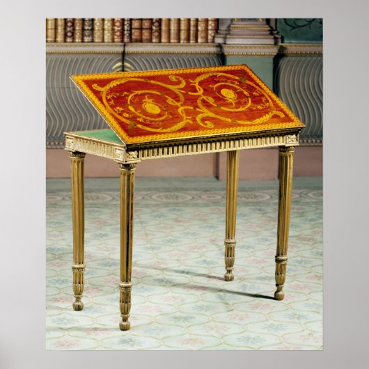 Poster Table de cartes, c.1770 (Devant)