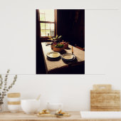 Poster Table de cuisine ancienne (Cuisine)