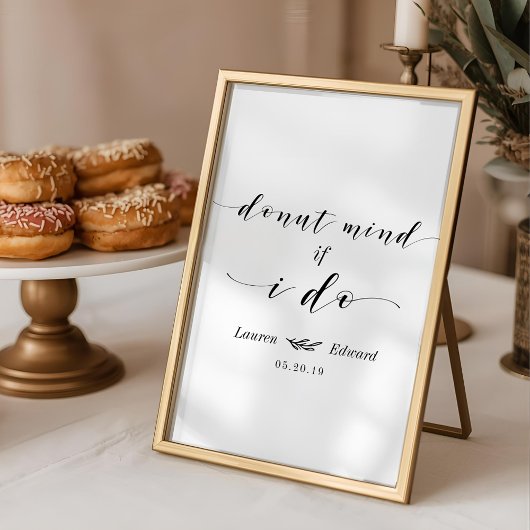 Poster Table de desserts de mariage Ne vous dérange pas s