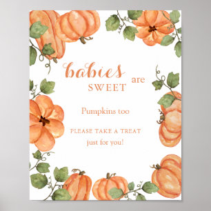 Poster Table de douceurs Patch de citrouille