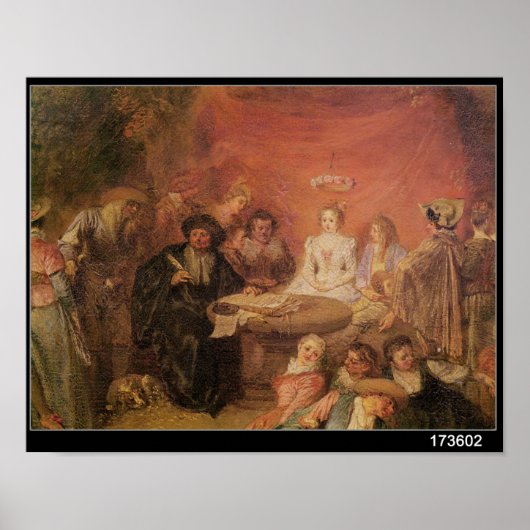 Poster Table de la mariée et de la mariée (Devant)