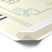 Poster Table de livre Sièges Mariage Auteur Bibliothèque  (Coin)