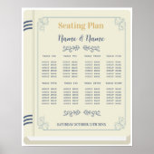 Poster Table de livre Sièges Mariage Bibliothèque 8 table (Devant)