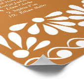 Poster table de mariage mexicaine en terre cuite (Coin)