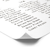 Poster Table de Mariage Rustique Winter Mountain (Coin)