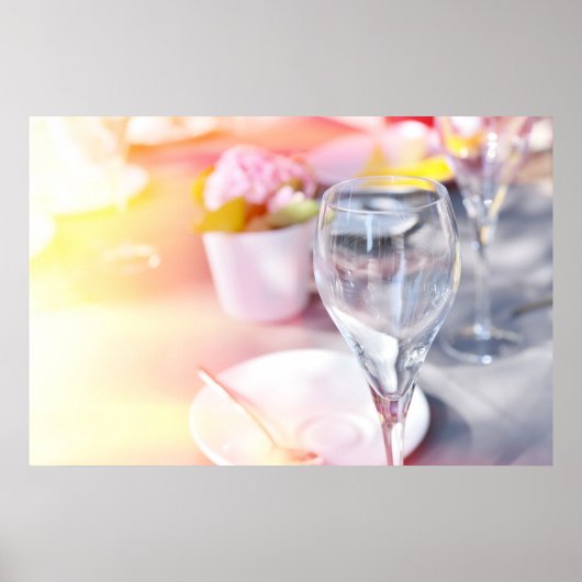 Poster Table de mariage sous le soleil (Devant)