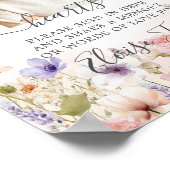 Poster Table de mémoire funéraire commémorative fleur sau (Coin)