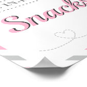 Poster Table de nourriture de snacks Voyage Avion Compagn (Coin)