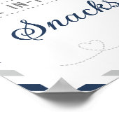 Poster Table de nourriture de snacks Voyage Compagnie aér (Coin)