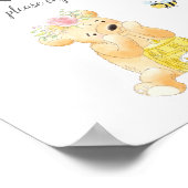 Poster Table de nourriture mignonne Fille Teddy Baby show (Coin)