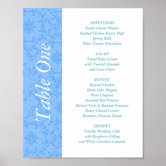 Poster Table de réception de mariage 2 en 1 Toppers & Men (Devant)