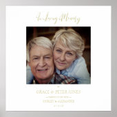 Poster Table de souvenirs de mariage en souvenir de vos p (Devant)