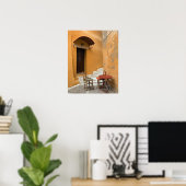 Poster Table de trottoir, Canée, Crète, Grèce (Bureau à domicile)