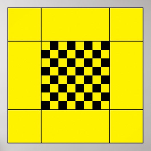 Poster Table d'échecs (Devant)