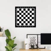 Poster table d'échecs classique (Bureau à domicile)