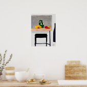 Poster Table et outil d'abstraction moderne avec une vie  (Cuisine)