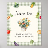 Poster Table Fête des mariées Barre Fleur Désactiver Le M (Devant)