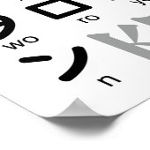 Poster Table japonaise Hiragana & Katakana (Wagashi) (Coin)