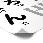 Poster Table japonaise Hiragana (Wagashi) (Coin)