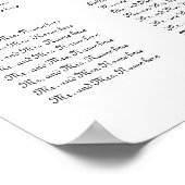 Poster Table mariage en script simple élégante (Coin)