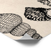 Poster Table Mariage Siège 10 Plan de siège Coques Mer (Coin)