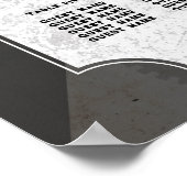 Poster Table Mariage Siège 8 Coeurs Mariages Steampunk (Coin)