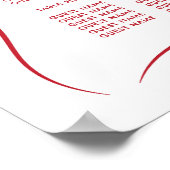 Poster Table Mariage Siège 8 Main Whimsical Tirée (Coin)