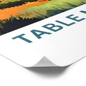 Poster Table Mountain Africa Imprimer (Coin)