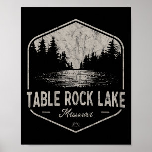 Poster Table Rock Lake Missouri Extérieur Vintage 