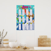 Poster Tableaux d'ajout de mathématiques Éducatifs de mig (Cuisine)