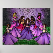 Poster Tableaux d'art de Rassembler les femmes Imprimer (Devant)