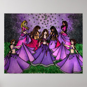 Poster Tableaux d'art de Rassembler les femmes Imprimer
