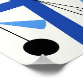 Poster Tableaux d'art géométriques de quatre espaces (Coin)