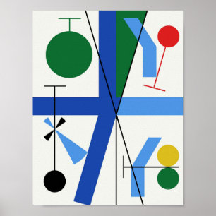 Poster Tableaux d'art géométriques de quatre espaces